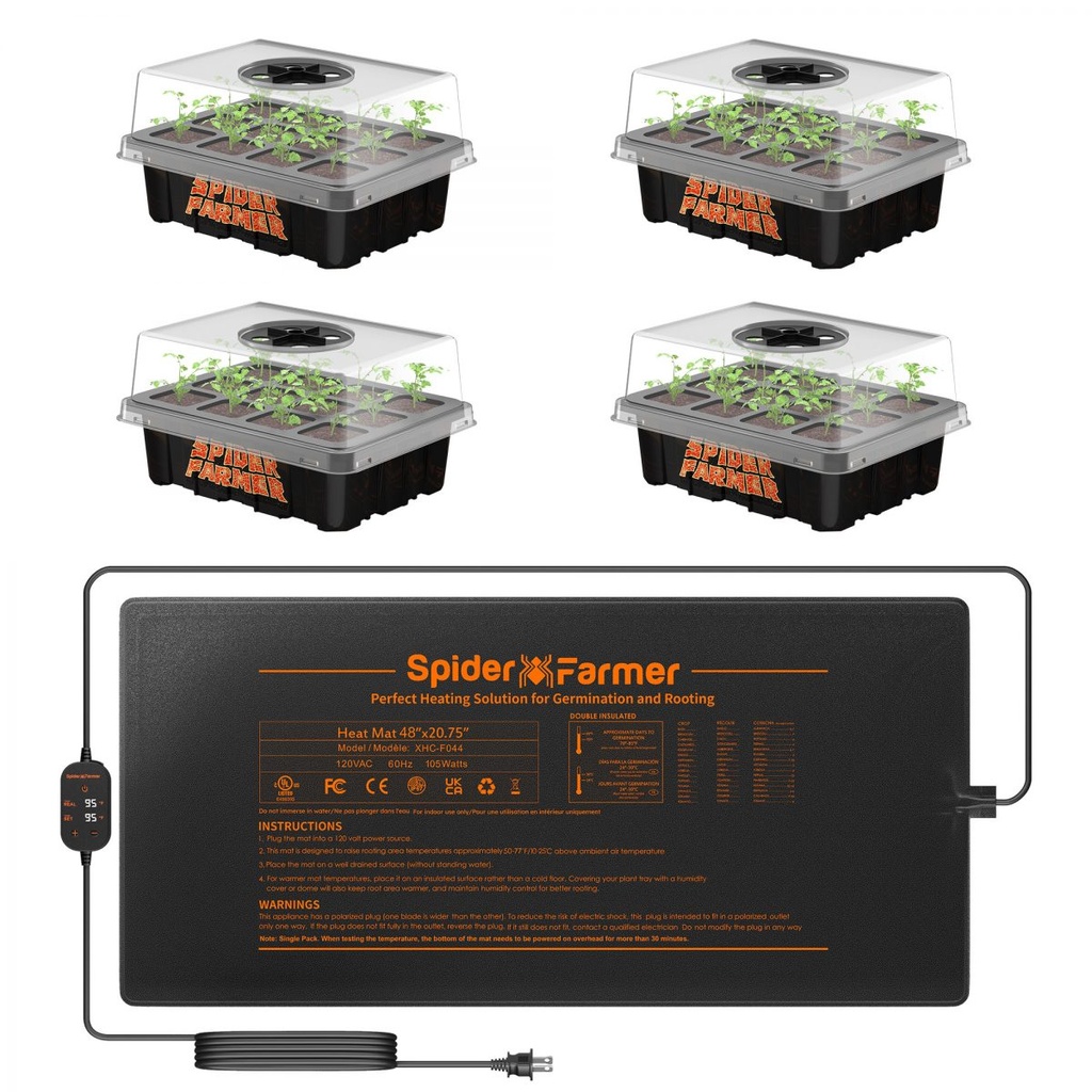 Spider Farmer Kit Tapis 122×53cm + Plateaux XL