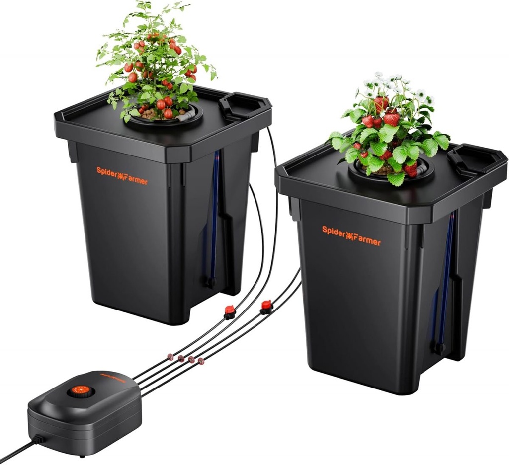Spider Farmer DWC 2 Seaux — Hydroponie starter